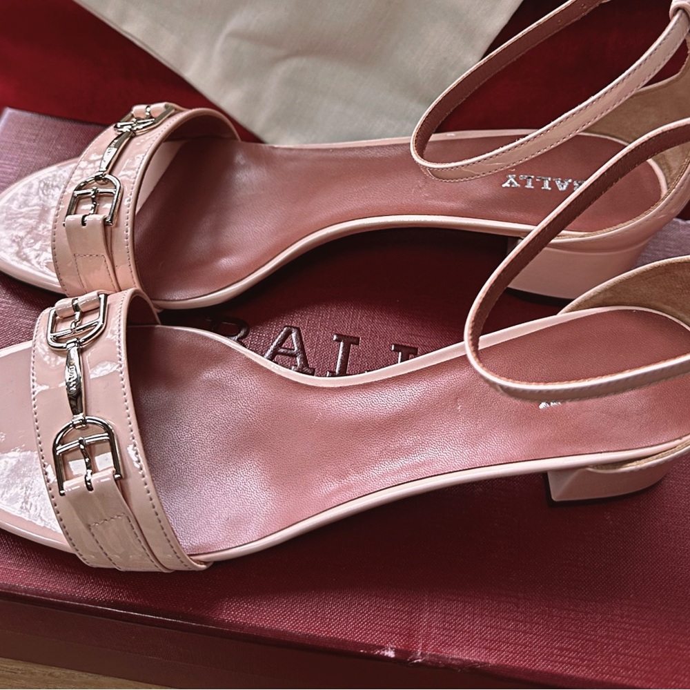 Bally Pink Sandals with Block Heel and Open Toe Classic - Picture 5 of 9